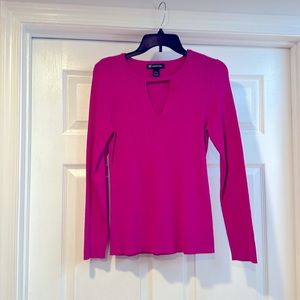 Pink long sleeve sweater